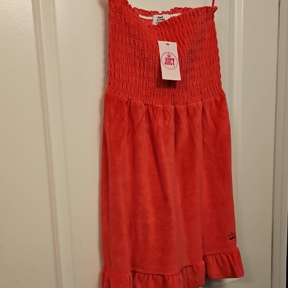 Juicy Couture Bright Pink Smocked Dress